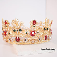 Load image into Gallery viewer, Gold Tiara Wedding Tiaras and Crowns for Women,Rhinestone Queen Tiara for Women Princess Crown Birthday Tiara Headbands for Wedding Prom Bridal Party Halloween Costume Christmas Gifts