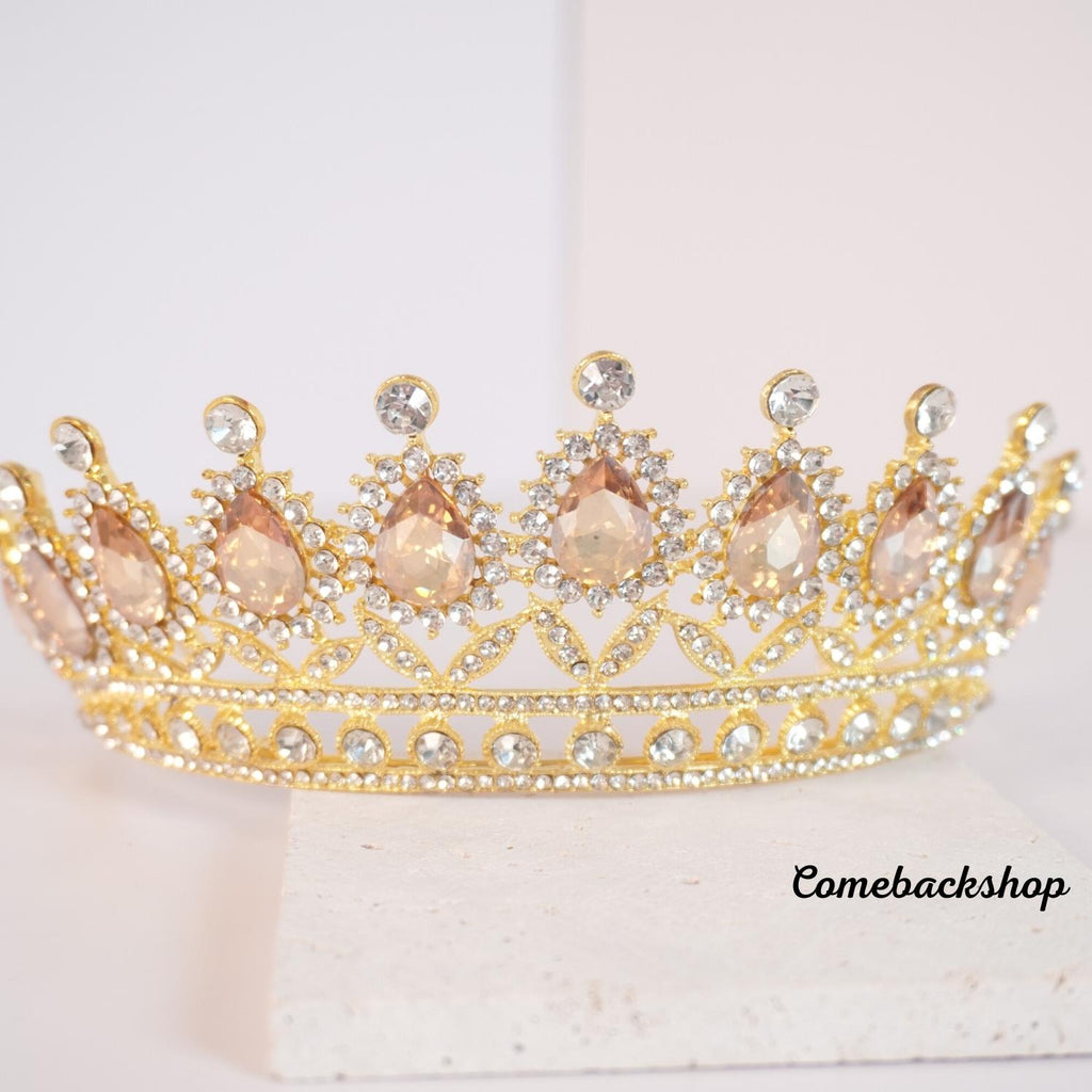 Tiaras and Crowns for Women,Rhinestone Queen Tiara for Women Princess Crown Birthday gold Tiara Headbands for Wedding Prom Bridal Party Halloween Costume Christmas Gifts