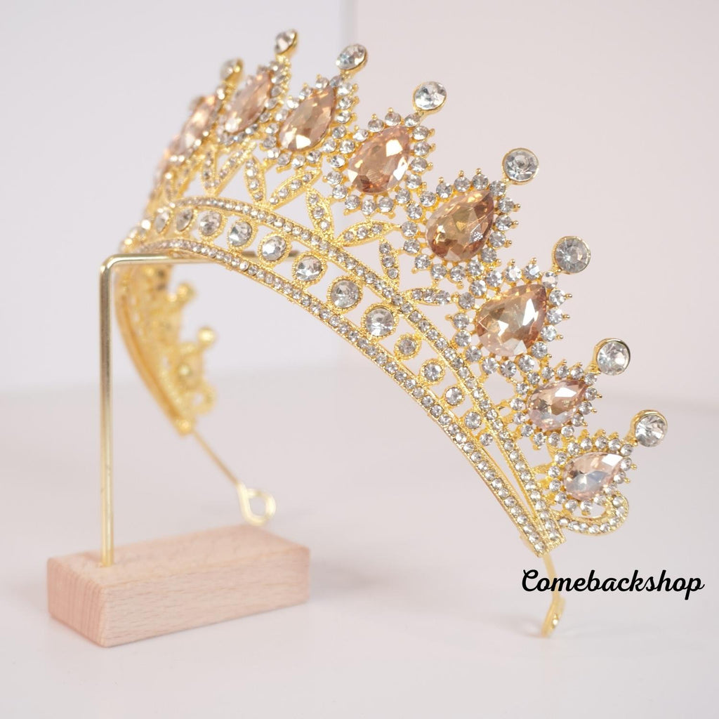 Tiaras and Crowns for Women,Rhinestone Queen Tiara for Women Princess Crown Birthday gold Tiara Headbands for Wedding Prom Bridal Party Halloween Costume Christmas Gifts