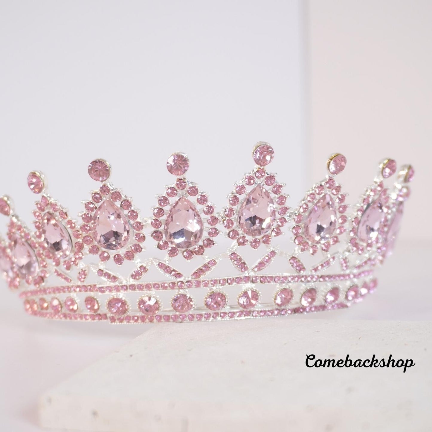 pink crown headband Rose Gold Tiara Crown Princess Tiaras for Girls Hair Accessories for Parties, Dances, Weddings headpiece