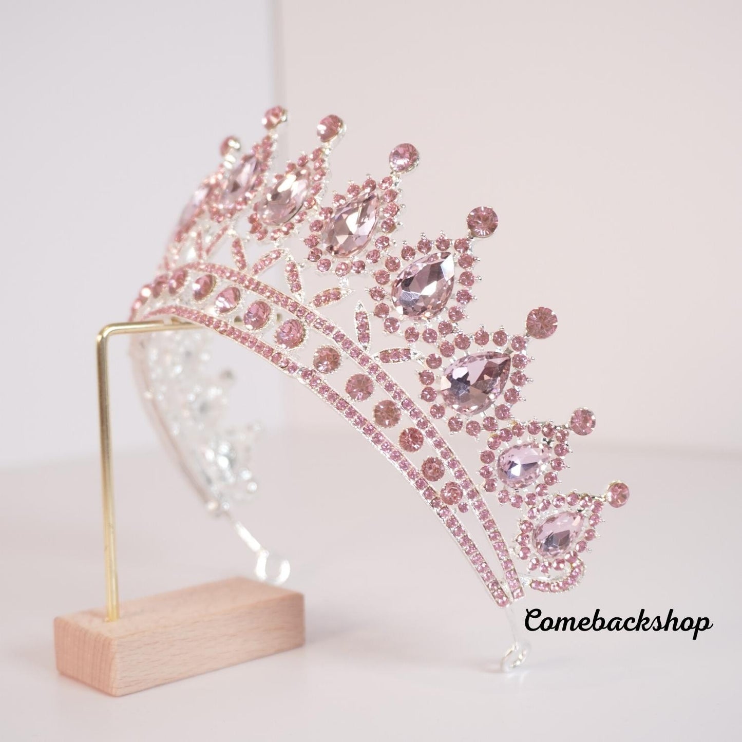 pink crown headband Rose Gold Tiara Crown Princess Tiaras for Girls Hair Accessories for Parties, Dances, Weddings headpiece