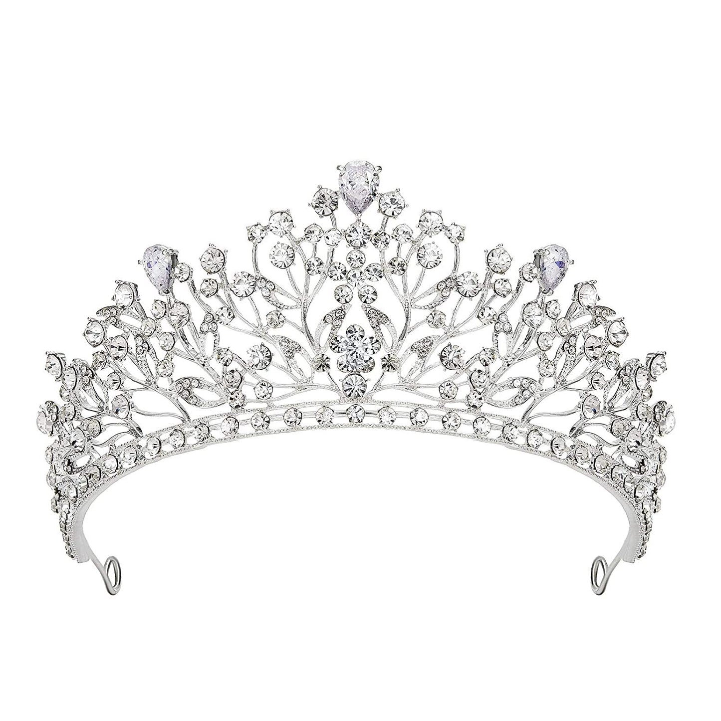 Wedding Tiara for Bride,Fairytale Princess Crown for Women Girls, Bridal Pageant Tiara Headband, Rhinestone Prom Party