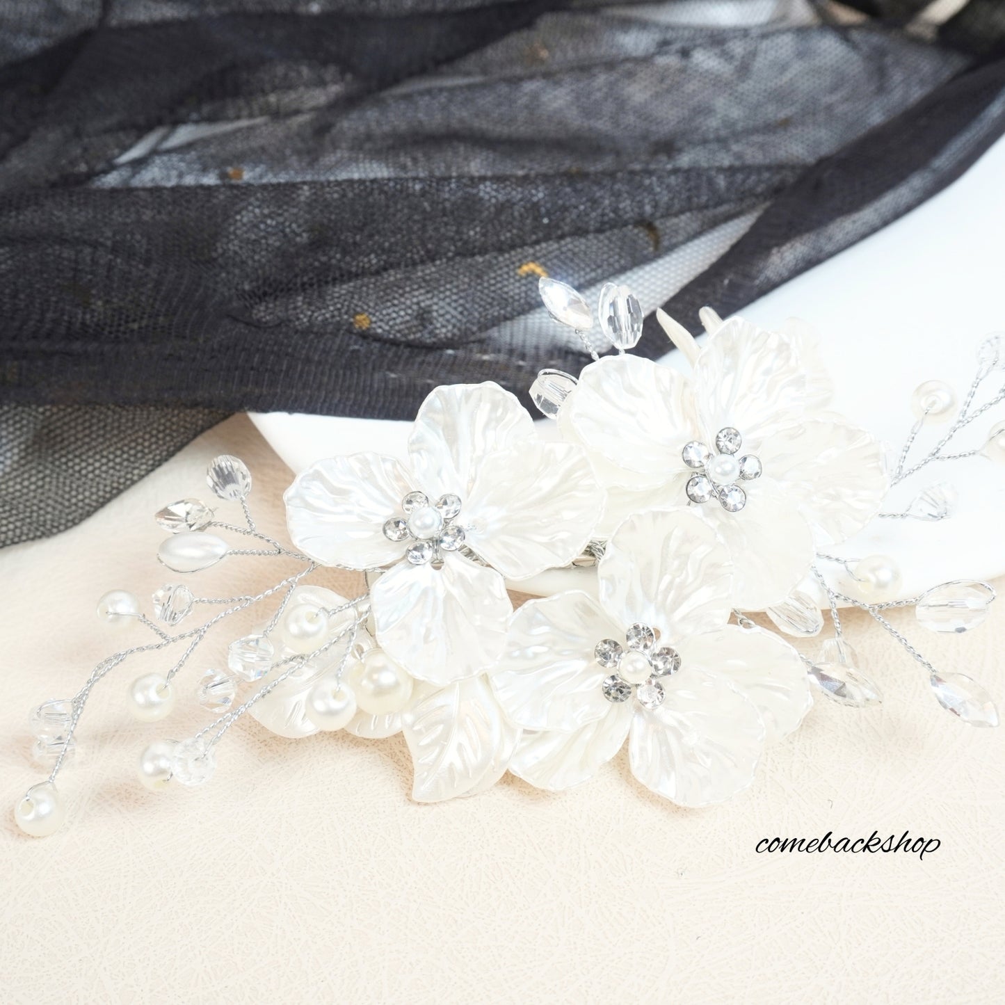 Wedding Hair Clip Rhinestone Bridal Hair Comb for Wedding Hair Accessories for Brides Wedding Hair Piece Headpiece for Women