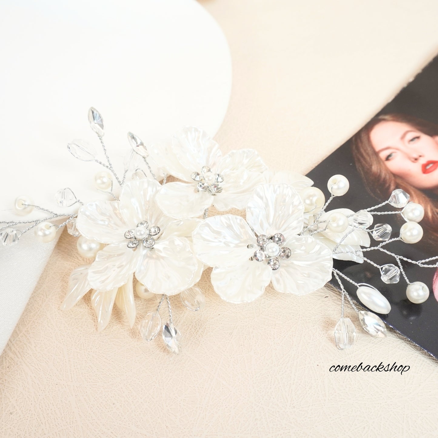 Wedding Hair Clip Rhinestone Bridal Hair Comb for Wedding Hair Accessories for Brides Wedding Hair Piece Headpiece for Women