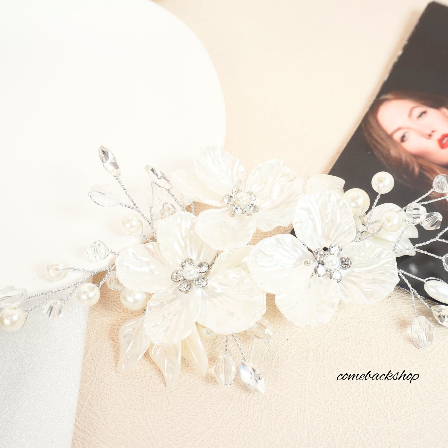 Wedding Hair Clip Rhinestone Bridal Hair Comb for Wedding Hair Accessories for Brides Wedding Hair Piece Headpiece for Women
