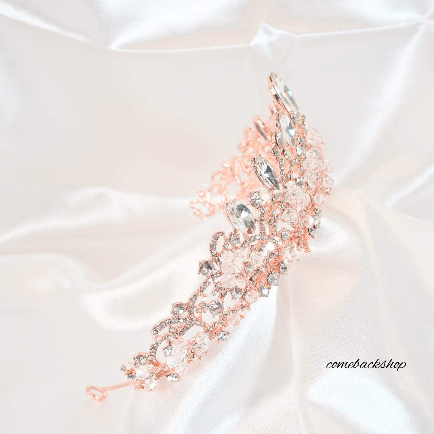 Pink Crown for Women Pink Queen Crowns for Girls Princess Baroque Crystal Rhinestone Bridal Tiara for Bride Costume Party