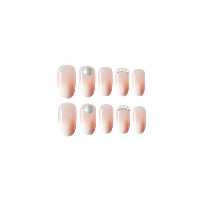 Fake Nails Long Ballet Ballerina Coffin Full Cover Azure Cerulean Color Long UV