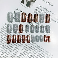 Load image into Gallery viewer, Fake Nails Glossy Short Press on Nails Acrylic Full Cover False Nails