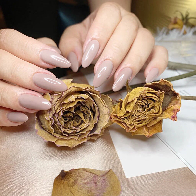 Fake Nails Long Ballet Full Cover Soft Pink Color Long UV Coat Acrylic Nail Kits Sets