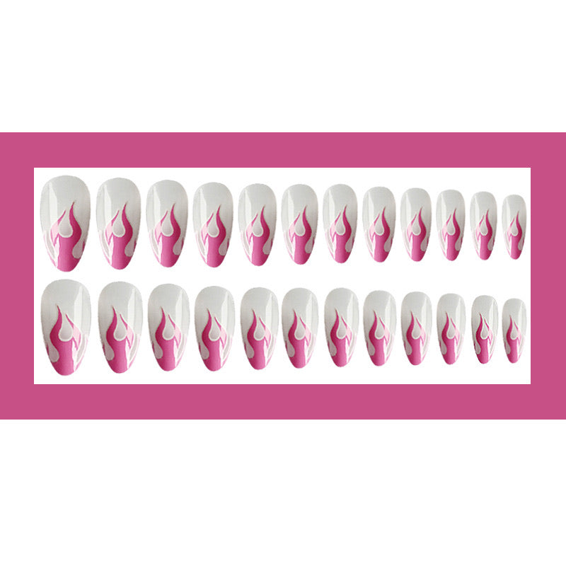 French Nails White Fashion Designed Extra Long Ballerina Shaped Fake Nails Nude