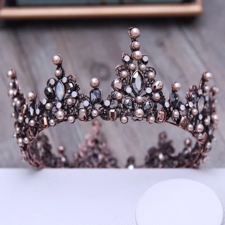 Geometric Beads Tiaras Crowns Hairband Royal Queen Headband,Swarovski
