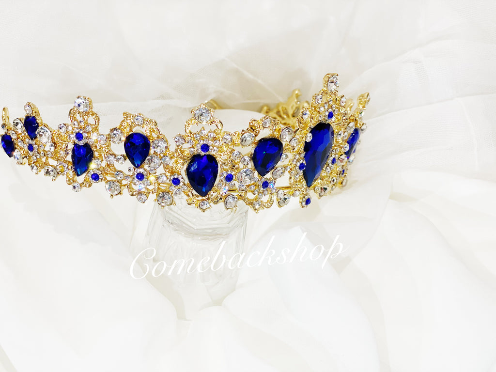 Vintage Baroque Queen King Bride Tiara Crown For Women Headdress Prom Bridal Wedding Tiaras
