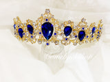 Vintage Baroque Queen King Bride Tiara Crown For Women Headdress Prom Bridal Wedding Tiaras
