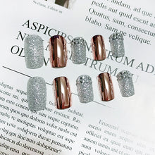 Load image into Gallery viewer, Fake Nails Glossy Short Press on Nails Acrylic Full Cover False Nails