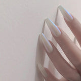 Long Coffin Shaped Fake Nails European Finished Nail