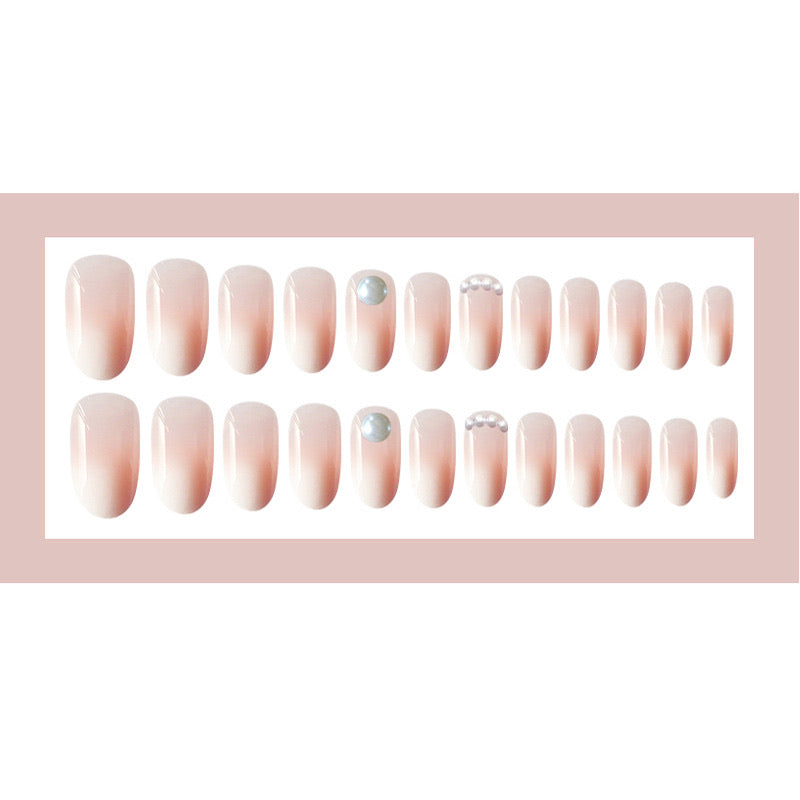 Fake Nails Long Ballet Ballerina Coffin Full Cover Azure Cerulean Color Long UV