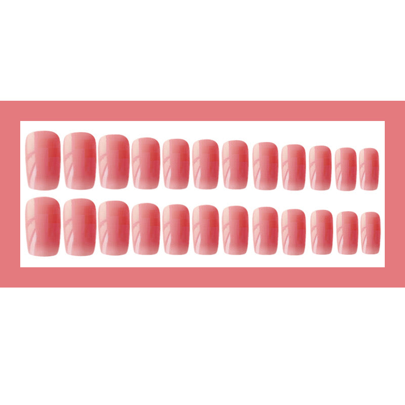 Glossy Fake Nails Blue Sky White Cloud Full Cover Aryclic Tips False Nails Daily Party Date