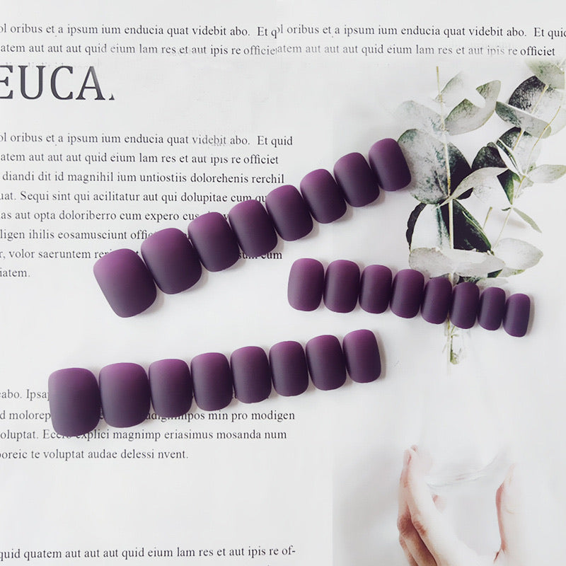 Fake Nails Full Cover Square Short Matte Artificial Acrylic Nails