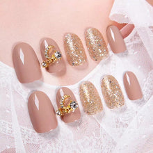 Load image into Gallery viewer, faux nails Shimmer Paillette Diamond Moon Artificial Nail Art Tips