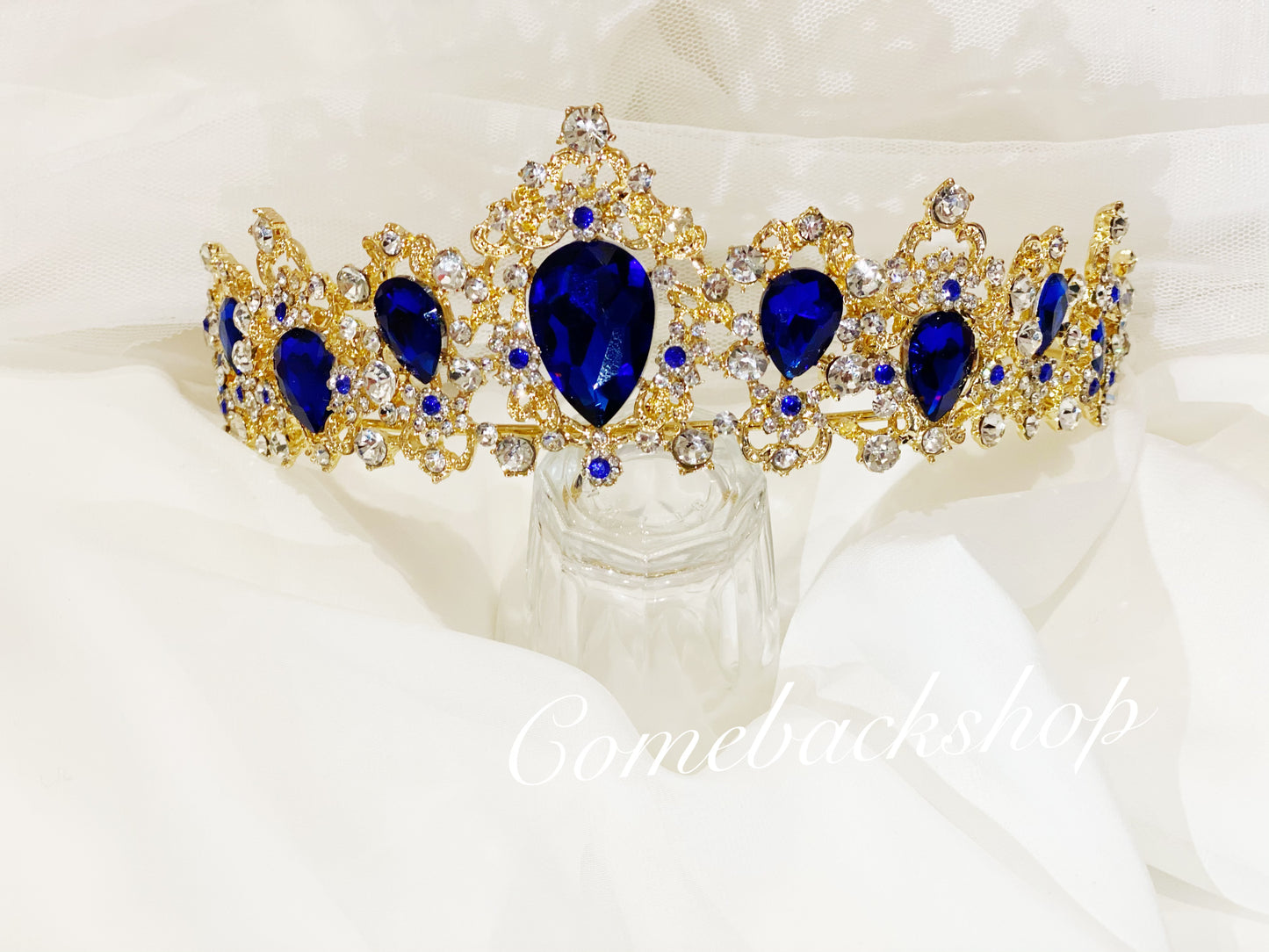 Vintage Baroque Queen King Bride Tiara Crown For Women Headdress Prom Bridal Wedding Tiaras