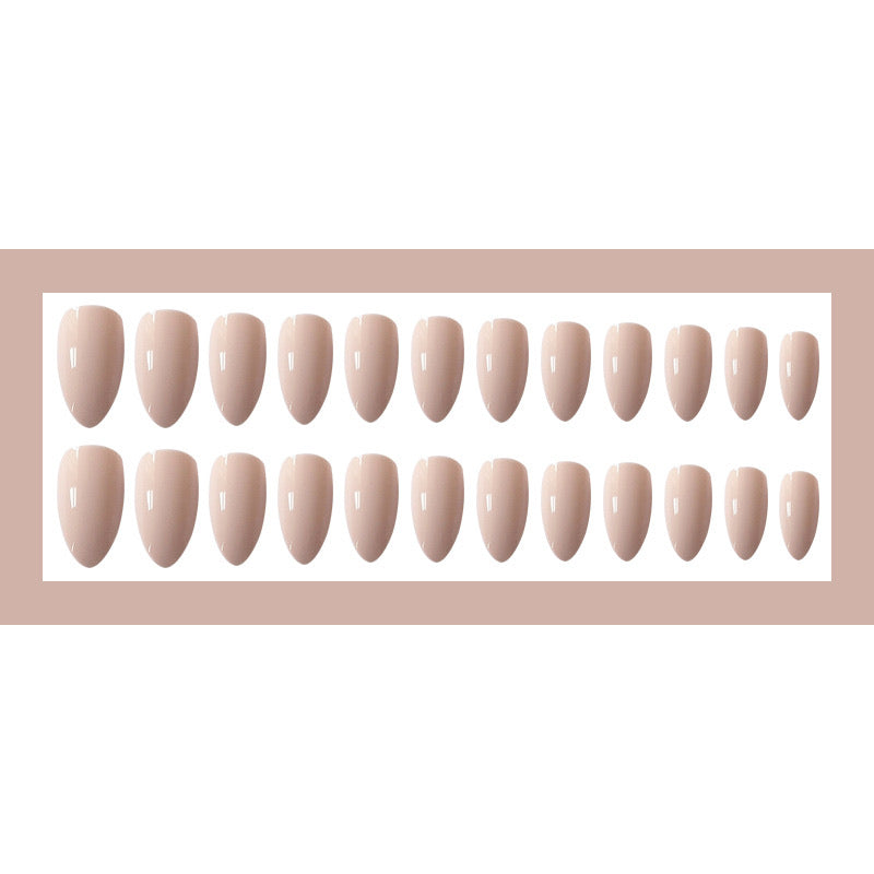 Fake Nails Long Ballet Full Cover Soft Pink Color Long UV Coat Acrylic Nail Kits Sets