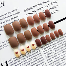 Load image into Gallery viewer, Ombre French Nail Ballerina Gradient Natural Coffin Fake Nails