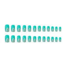 Load image into Gallery viewer, Fake Nails White Short Press on Nails Square Glossy Full Cover Acrylic False Nails