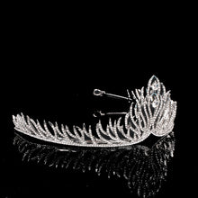 Load image into Gallery viewer, Silver Crystal Tiara Crowns Princess Elegant Crown Combs Headbands Bridal Wedding Prom Birthday Party Swarovski for sale