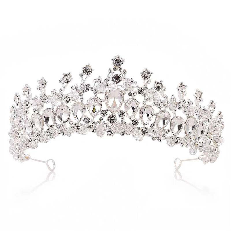 Crystal Crowns and Tiaras with Comb Headband for Girl or Women Birthday Party Wedding Prom Bridammm