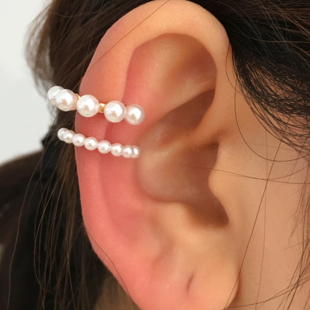 Bohemian NO Piercing Crystal Rhinestone Ear Cuff Earrings For Women Wrap Stud Clip Earrings Girl Trendy Earrings Jewelry Bijoux